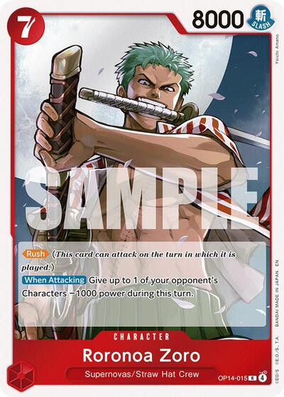 Roronoa Zoro #OP14-015 The Azure Sea's Seven