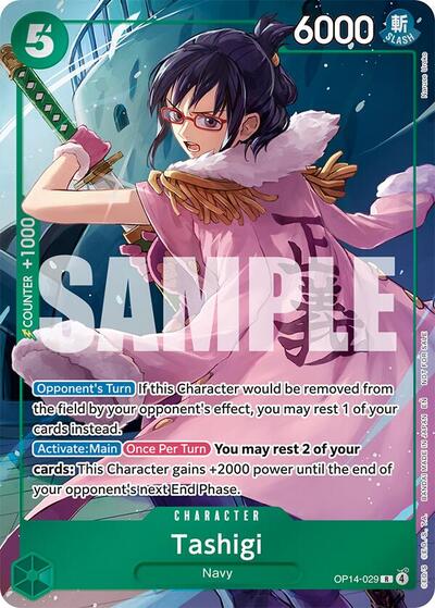 Tashigi (Dash Pack) #OP14-029 The Azure Sea's Seven