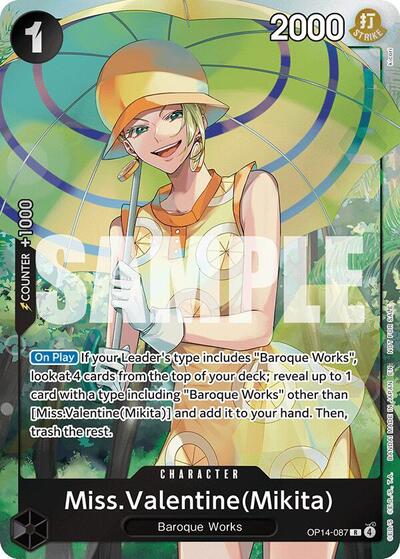 Miss.Valentine(Mikita) (Dash Pack) #OP14-087 The Azure Sea's Seven