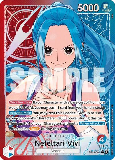 Nefeltari Vivi (Alternate Art) #EB03-001 Extra Booster: One Piece Heroines Edition