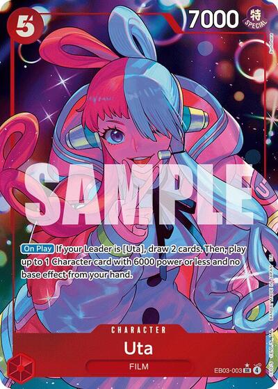 Uta (Alternate Art) #EB03-003 Extra Booster: One Piece Heroines Edition