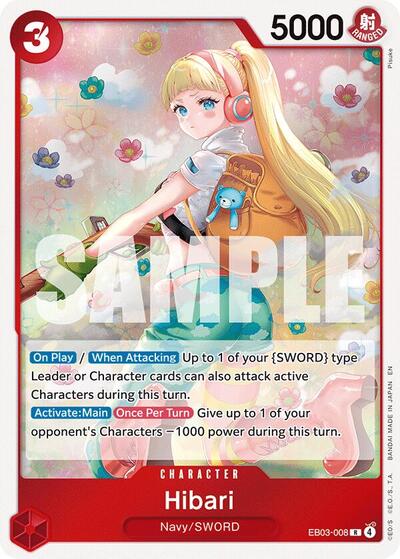 Hibari #EB03-008 Extra Booster: One Piece Heroines Edition
