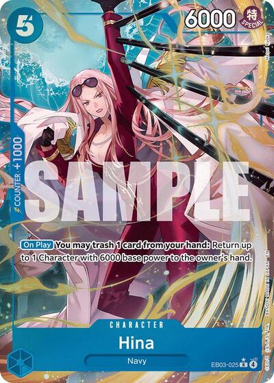 Hina (Alternate Art) #EB03-025 Extra Booster: One Piece Heroines Edition