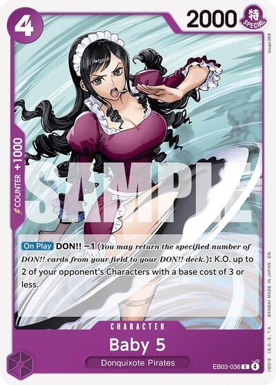 Baby 5 #EB03-036 Extra Booster: One Piece Heroines Edition