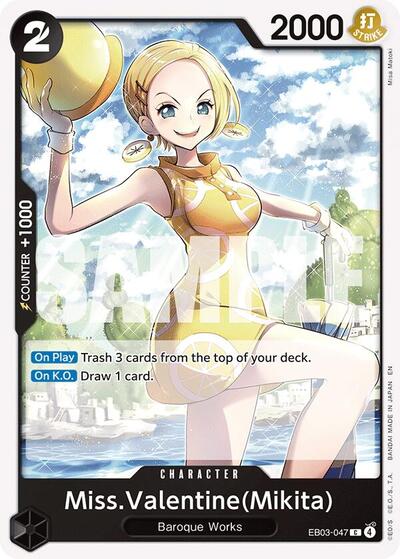 Miss.Valentine(Mikita) #EB03-047 Extra Booster: One Piece Heroines Edition