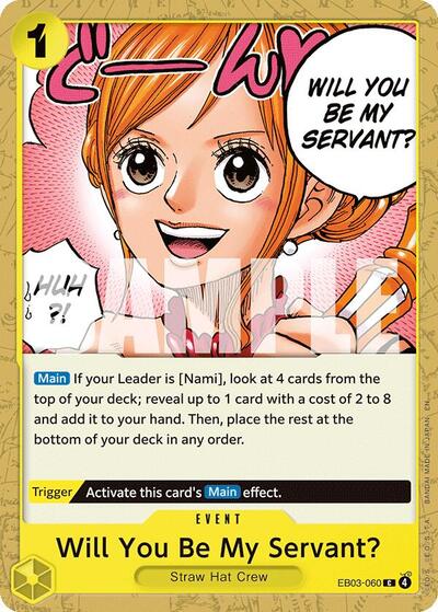 Will You Be My Servant? #EB03-060 Extra Booster: One Piece Heroines Edition