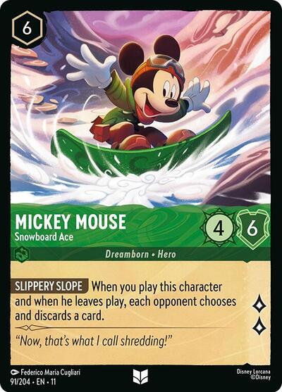 Mickey Mouse - Snowboard Ace #91 Winterspell