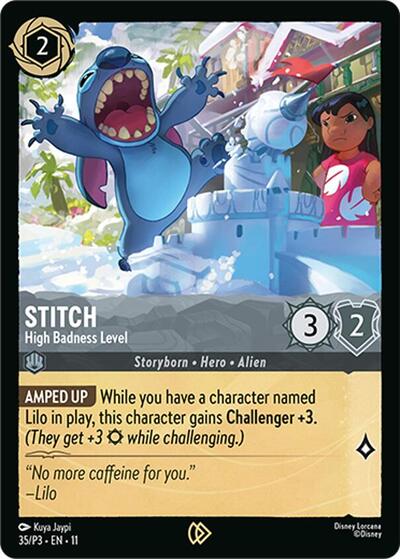 Stitch - High Badness Level #35 Disney Lorcana Promo Cards
