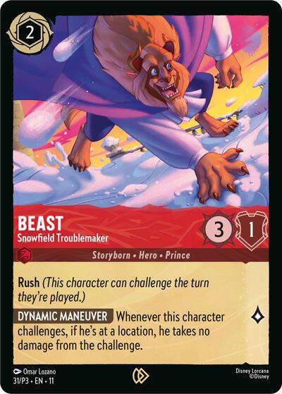 Beast - Snowfield Troublemaker #31 Disney Lorcana Promo Cards