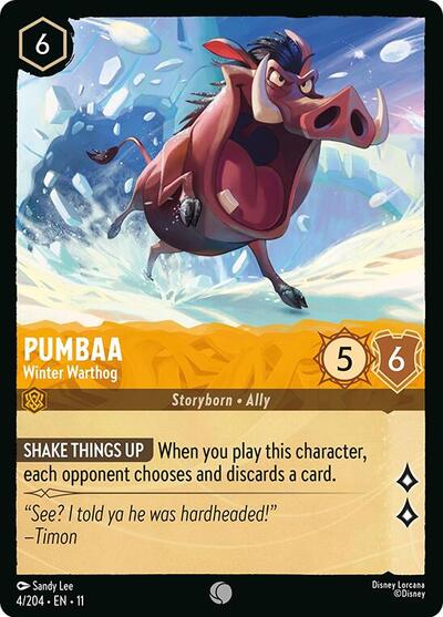 Pumbaa - Winter Warthog #4 Winterspell