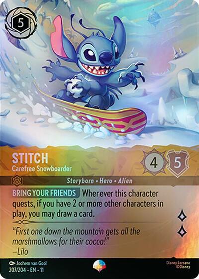 Stitch - Carefree Snowboarder (Epic) #207 Winterspell