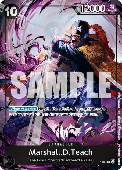 Marshall.D.Teach (Event Pack Vol. 8) #P-100 One Piece Promotion Cards