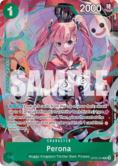 Perona #OP09-034 Extra Booster: One Piece Heroines Edition