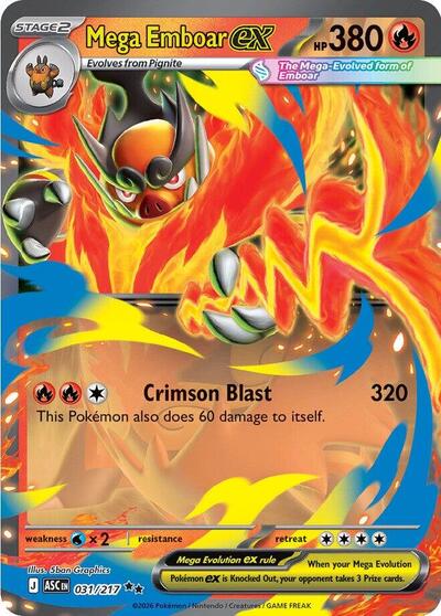 Mega Emboar ex #31 Ascended Heroes