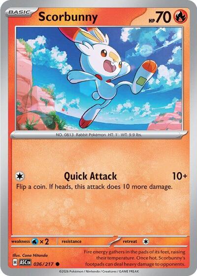 Scorbunny #36 Ascended Heroes