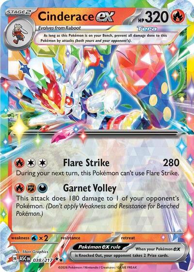 Cinderace ex #38 Ascended Heroes