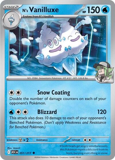 N's Vanilluxe #51 Ascended Heroes