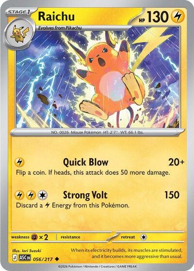 Raichu #56 Ascended Heroes