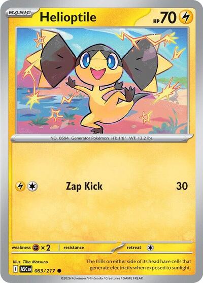 Helioptile #63 Ascended Heroes