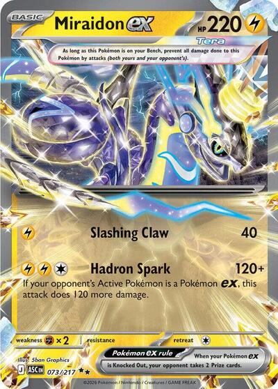 Miraidon ex #73 Ascended Heroes