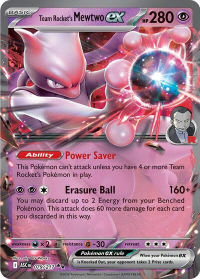 Team Rocket's Mewtwo ex #79 Ascended Heroes