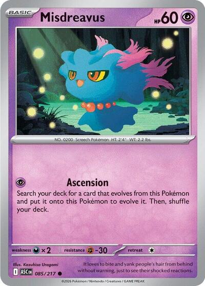 Misdreavus #85 Ascended Heroes