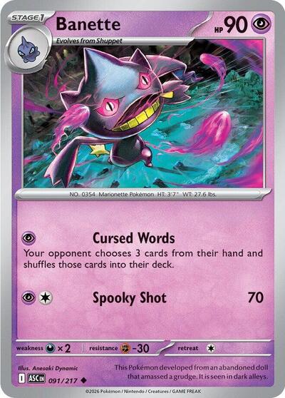 Banette #91 Ascended Heroes