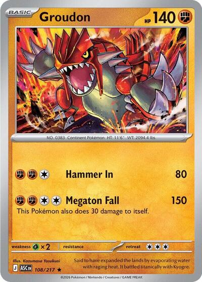 Groudon #108 Ascended Heroes