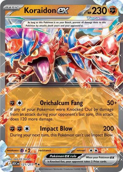 Koraidon ex #121 Ascended Heroes