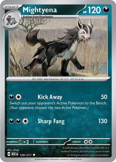 Mightyena #129 Ascended Heroes