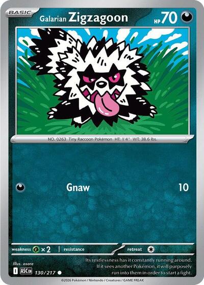Galarian Zigzagoon #130 Ascended Heroes