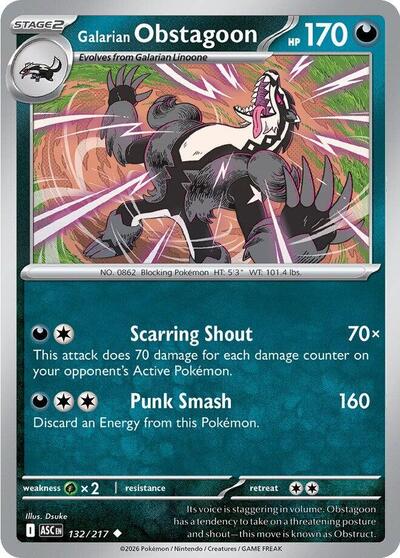 Galarian Obstagoon #132 Ascended Heroes