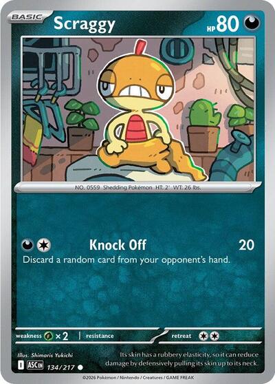 Scraggy #134 Ascended Heroes
