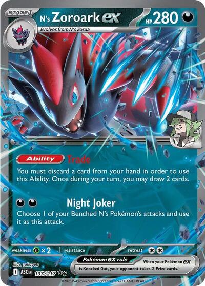 N's Zoroark ex #137 Ascended Heroes