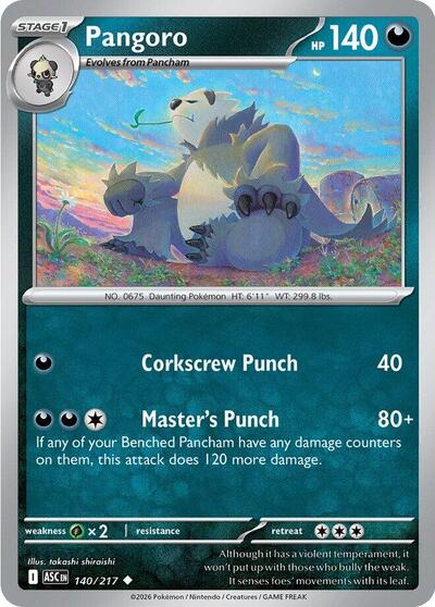 Pangoro #140 Ascended Heroes