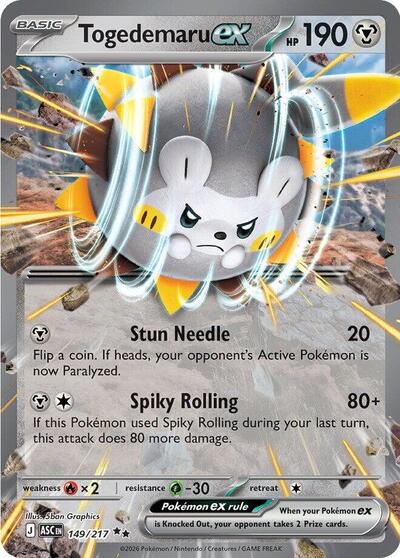 Togedemaru ex #149 Ascended Heroes