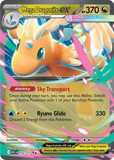Mega Dragonite ex #152 Ascended Heroes