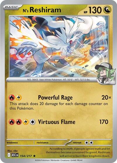 N's Reshiram #154 Ascended Heroes