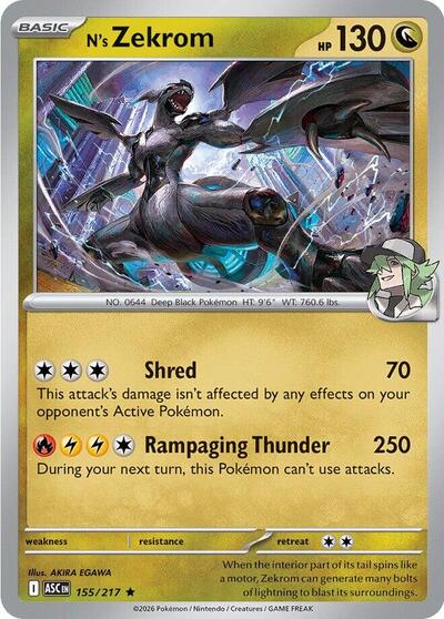N's Zekrom #155 Ascended Heroes