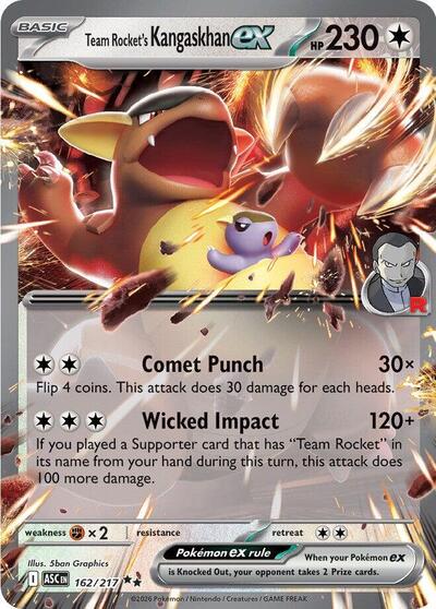 Team Rocket's Kangaskhan ex #162 Ascended Heroes