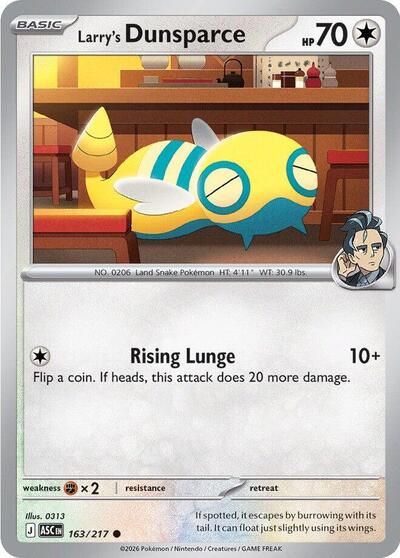 Larry's Dunsparce #163 Ascended Heroes