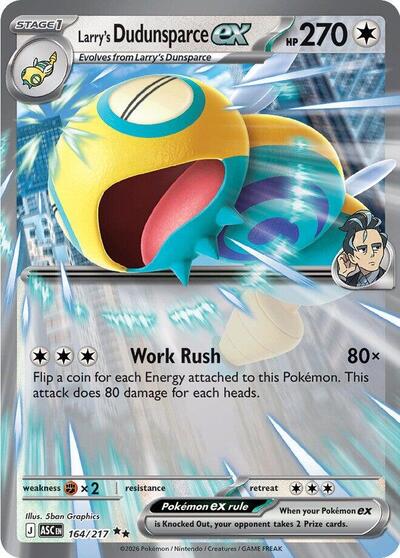 Larry's Dudunsparce ex #164 Ascended Heroes