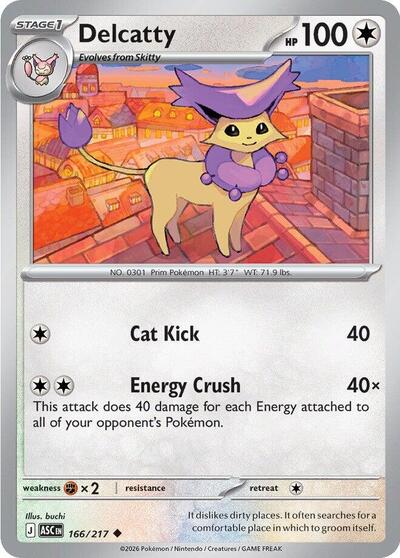 Delcatty #166 Ascended Heroes