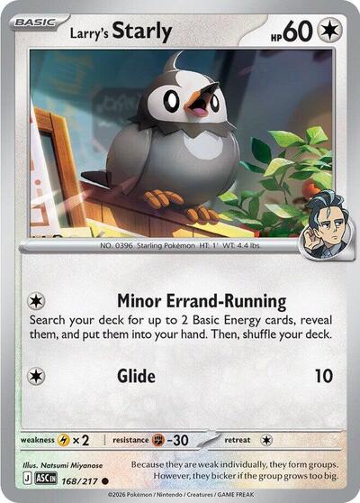 Larry's Starly #168 Ascended Heroes