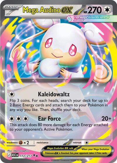 Mega Audino ex #172 Ascended Heroes