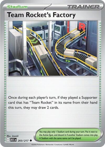 Team Rocket's Factory #203 Ascended Heroes