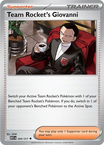 Team Rocket's Giovanni #204 Ascended Heroes