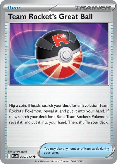 Team Rocket's Great Ball #205 Ascended Heroes