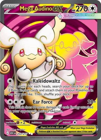 Mega Audino ex #253 Ascended Heroes
