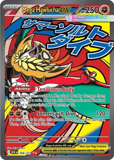 Mega Hawlucha ex #268 Ascended Heroes